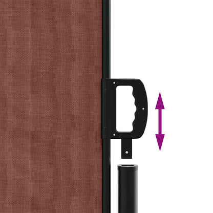 Retractable Side Awning Brown 100x300 cm