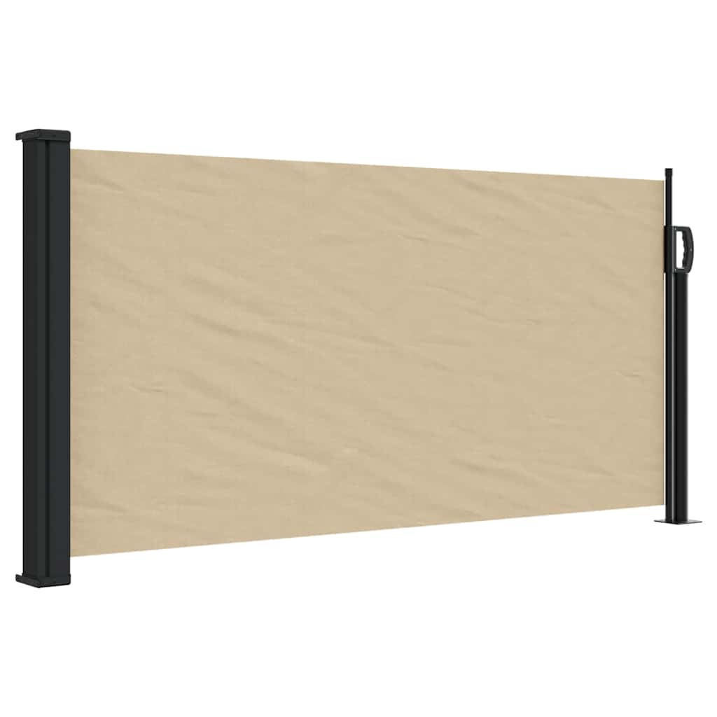 Retractable Side Awning Beige 100x300 cm