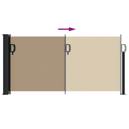 Retractable Side Awning Taupe 100x300 cm