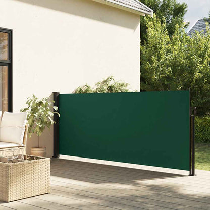Retractable Side Awning Dark Green 100x300 cm