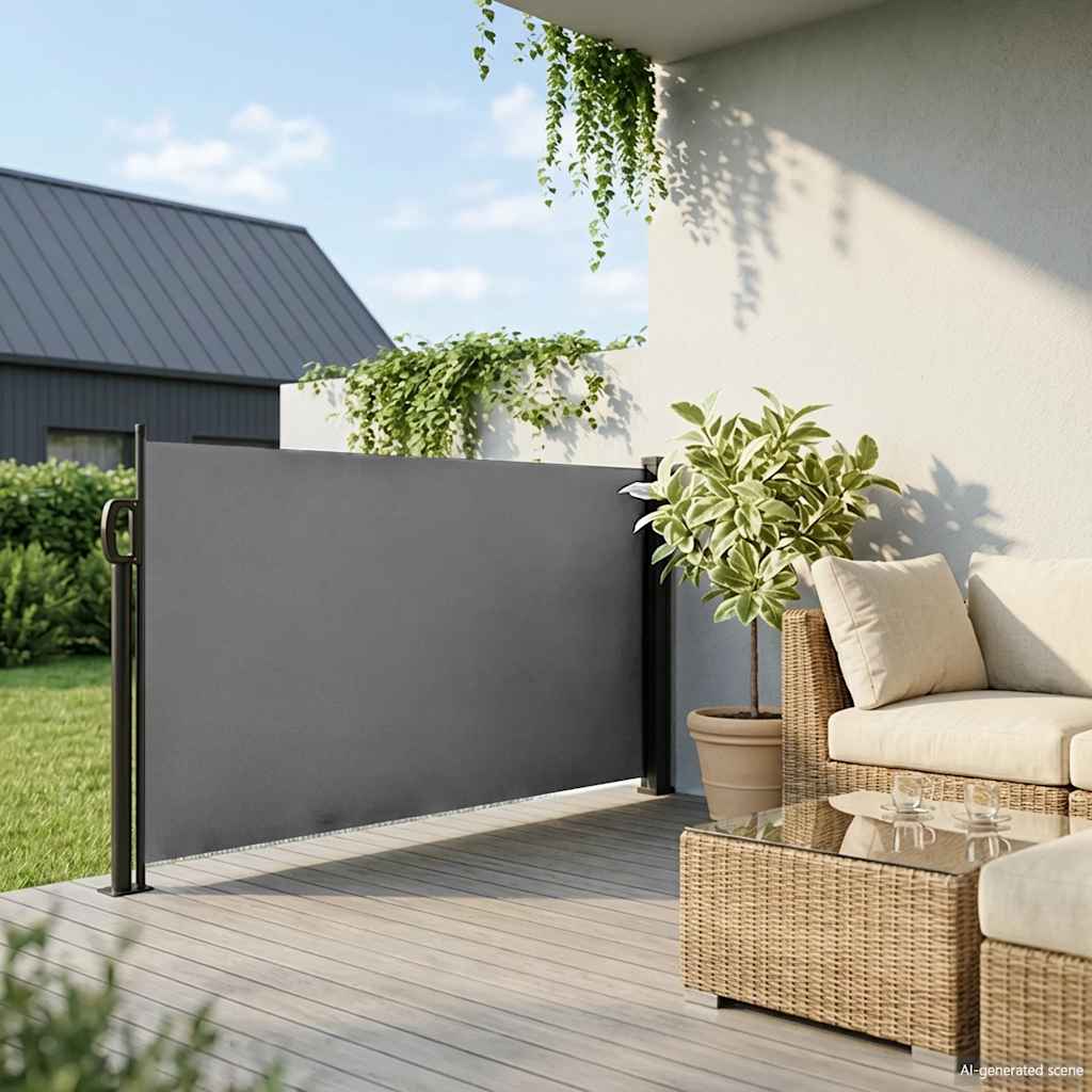 Retractable Side Awning Anthracite 100x300 cm
