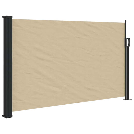 Retractable Side Awning Beige 117x300 cm