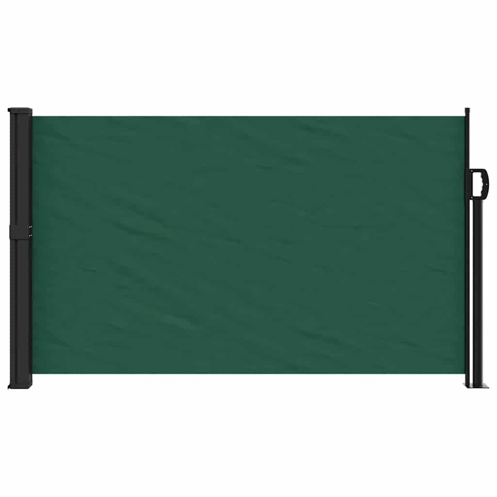 Retractable Side Awning Dark Green 117x300 cm