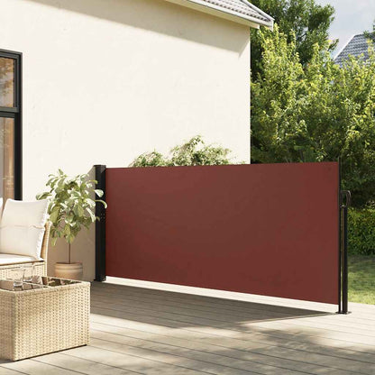 Retractable Side Awning Brown 140x300 cm