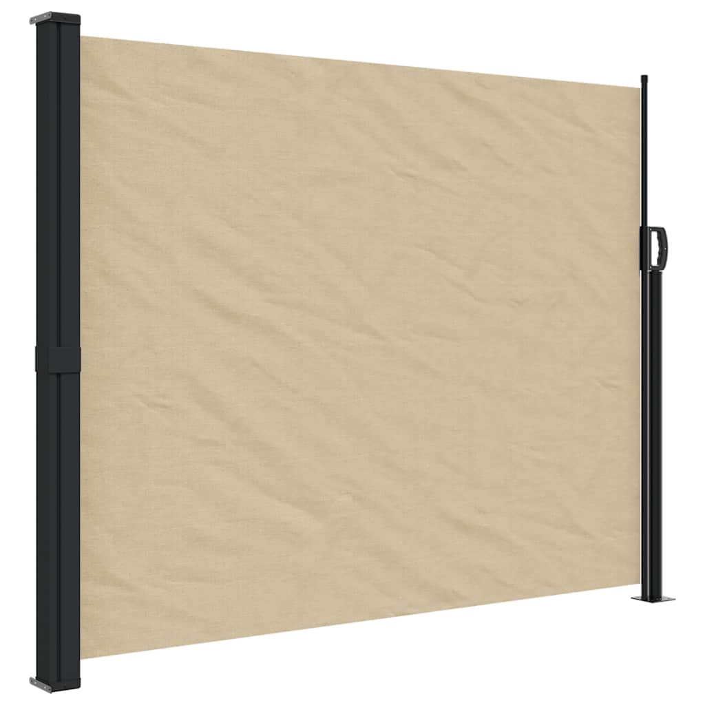 Retractable Side Awning Beige 170x300 cm
