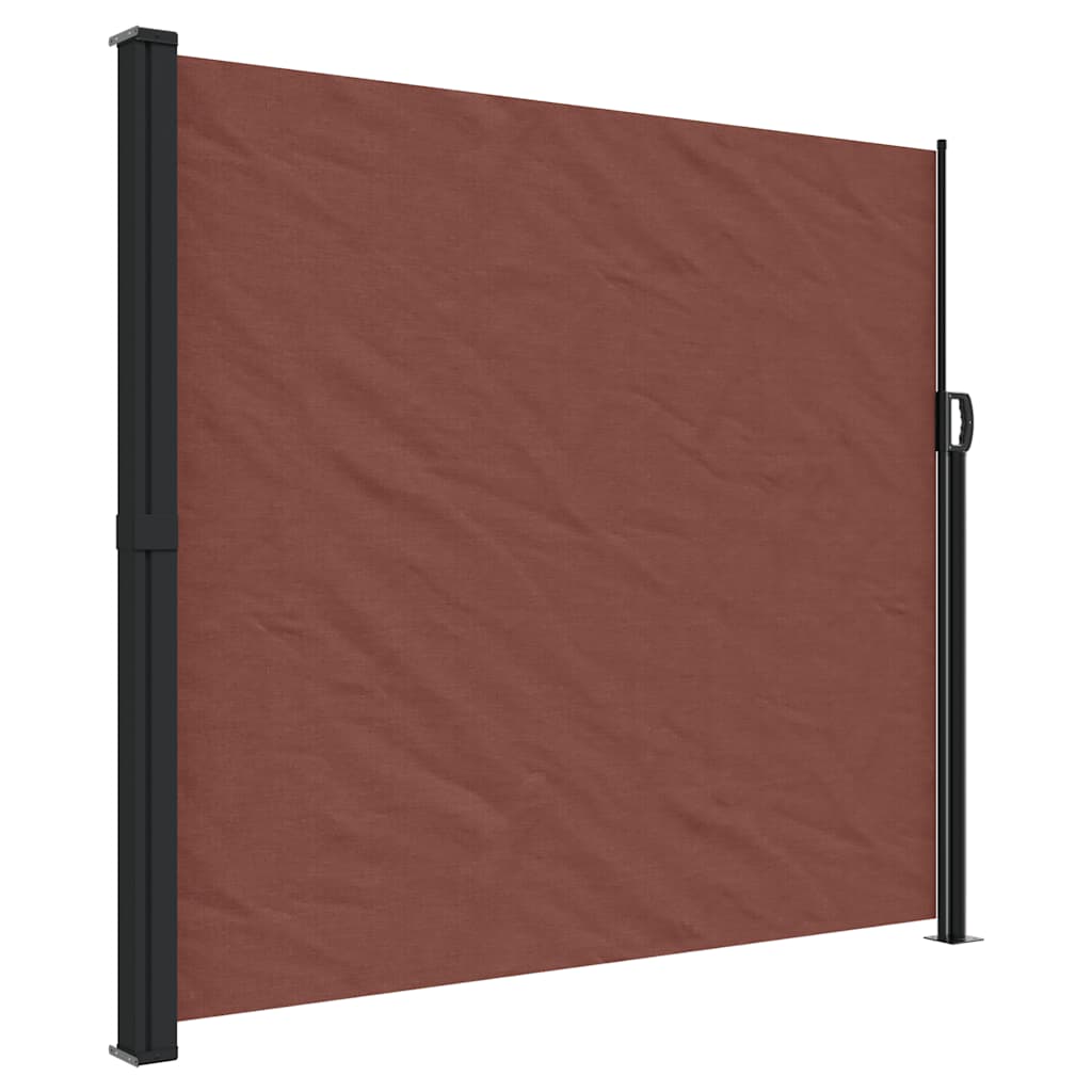 Retractable Side Awning Brown 180x300 cm