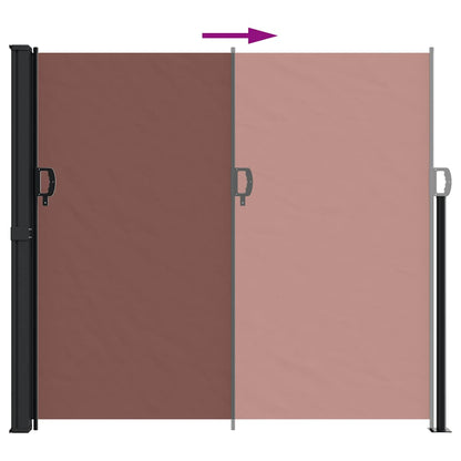 Retractable Side Awning Brown 180x300 cm