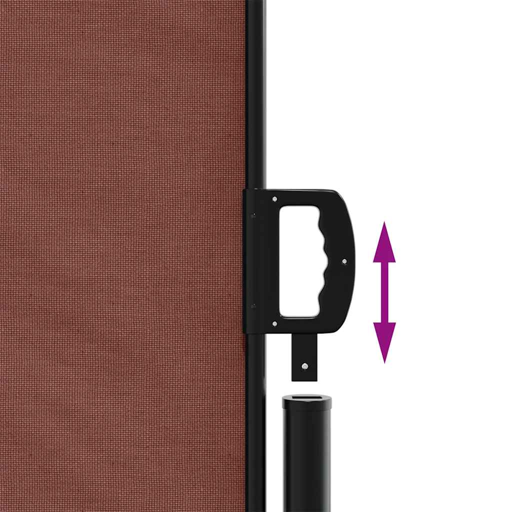 Retractable Side Awning Brown 180x300 cm