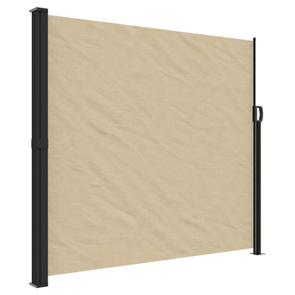 Retractable Side Awning Beige 180x300 cm