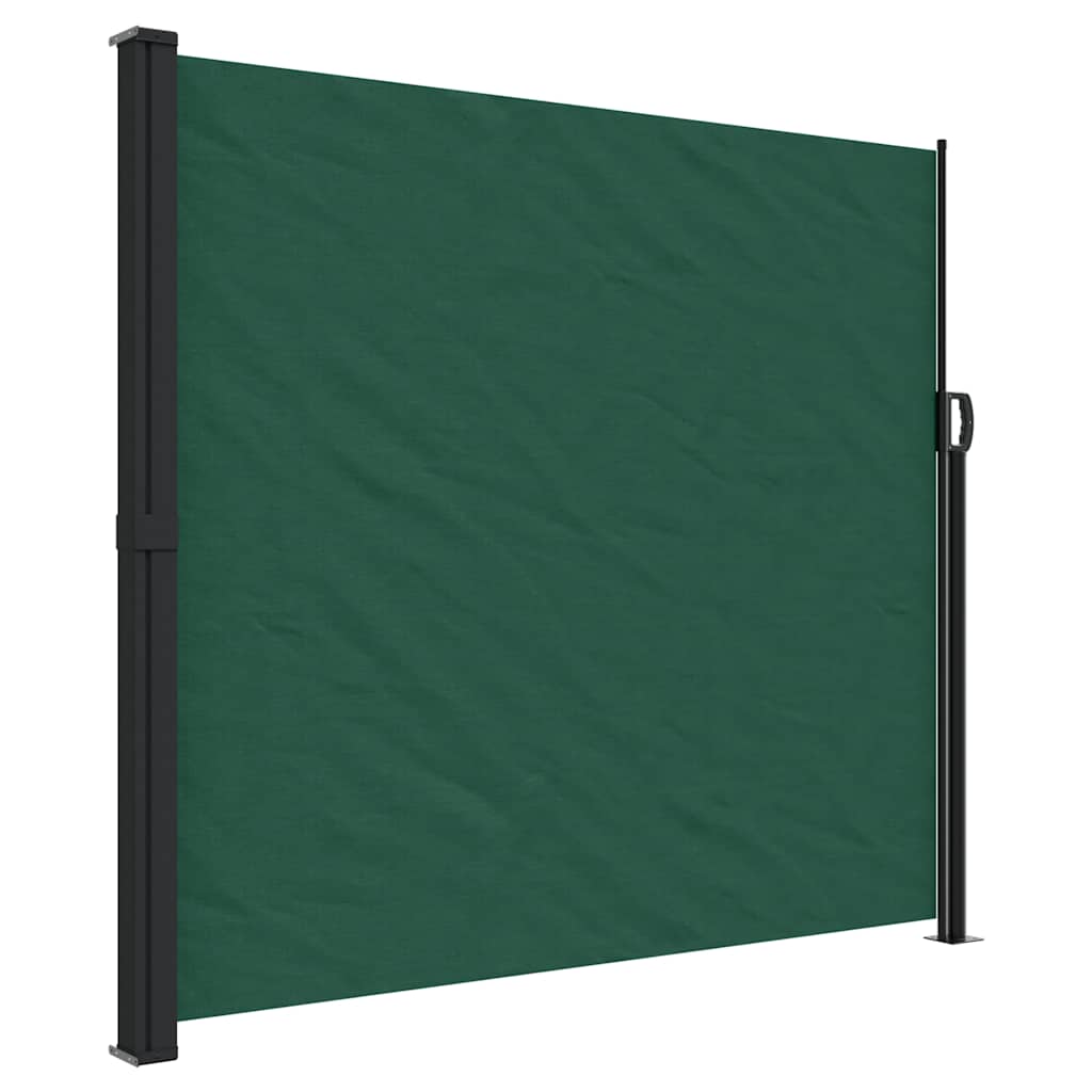 Retractable Side Awning Dark Green 180x300 cm