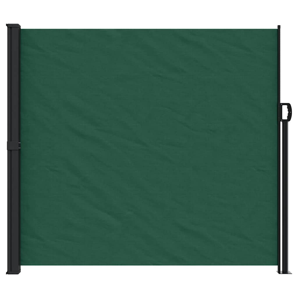 Retractable Side Awning Dark Green 180x300 cm