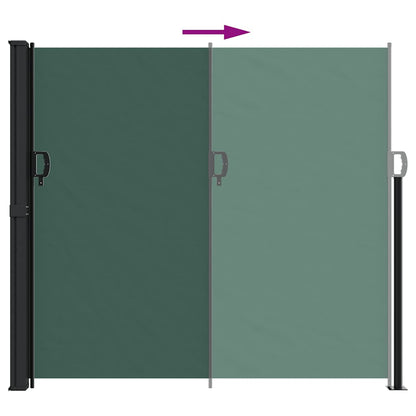 Retractable Side Awning Dark Green 180x300 cm