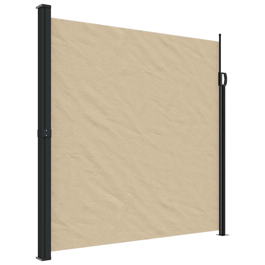 Retractable Side Awning Beige 200x300 cm