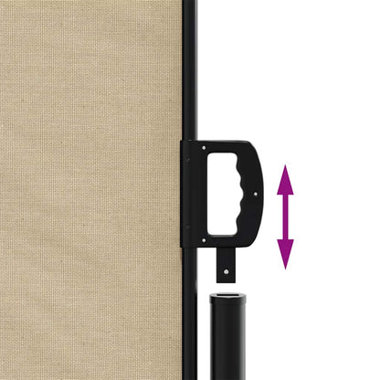 Retractable Side Awning Beige 200x300 cm
