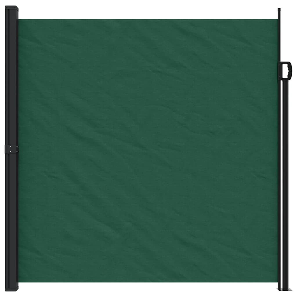 Retractable Side Awning Dark Green 200x300 cm