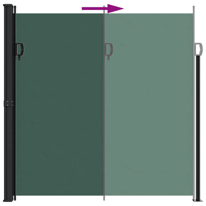 Retractable Side Awning Dark Green 200x300 cm