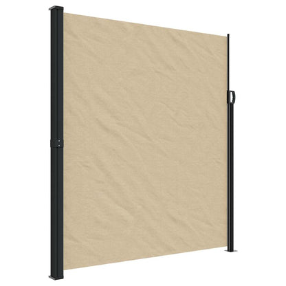 Retractable Side Awning Beige 220x300 cm