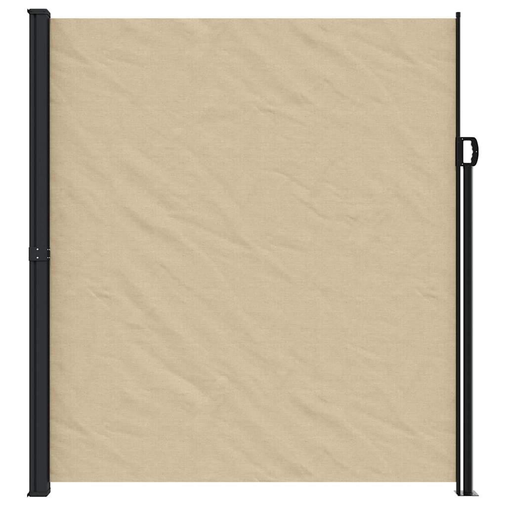 Retractable Side Awning Beige 220x300 cm