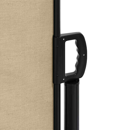 Retractable Side Awning Beige 220x300 cm