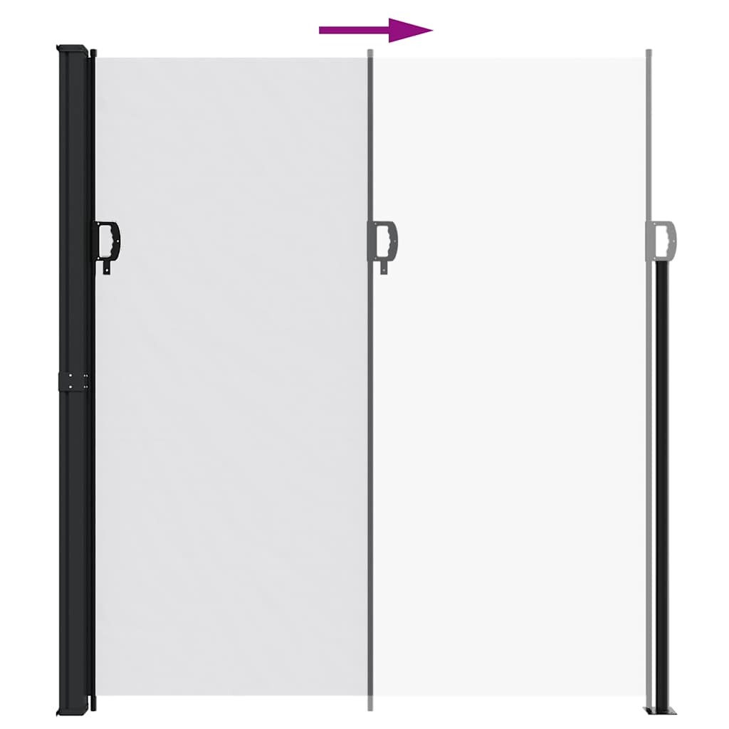 Retractable Side Awning White 220x300 cm
