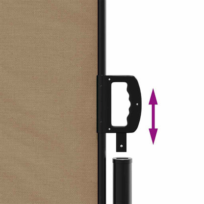 Retractable Side Awning Taupe 220x300 cm