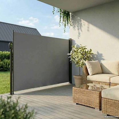 Retractable Side Awning Anthracite 220x300 cm
