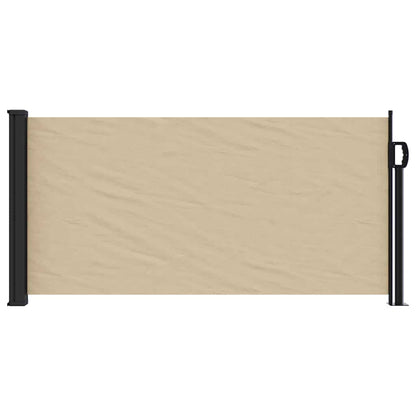 Retractable Side Awning Beige 100x500 cm