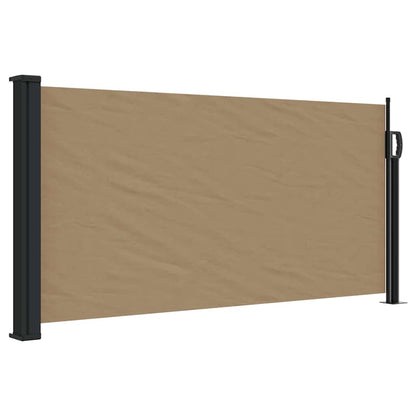 Retractable Side Awning Taupe 100x500 cm