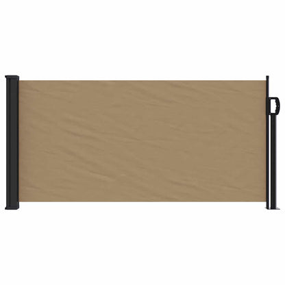 Retractable Side Awning Taupe 100x500 cm
