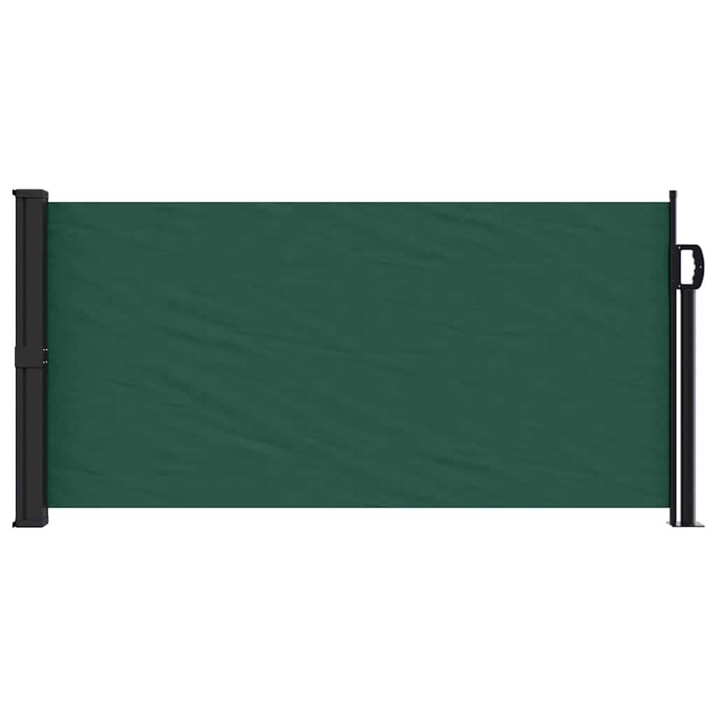 Retractable Side Awning Dark Green 100x500 cm