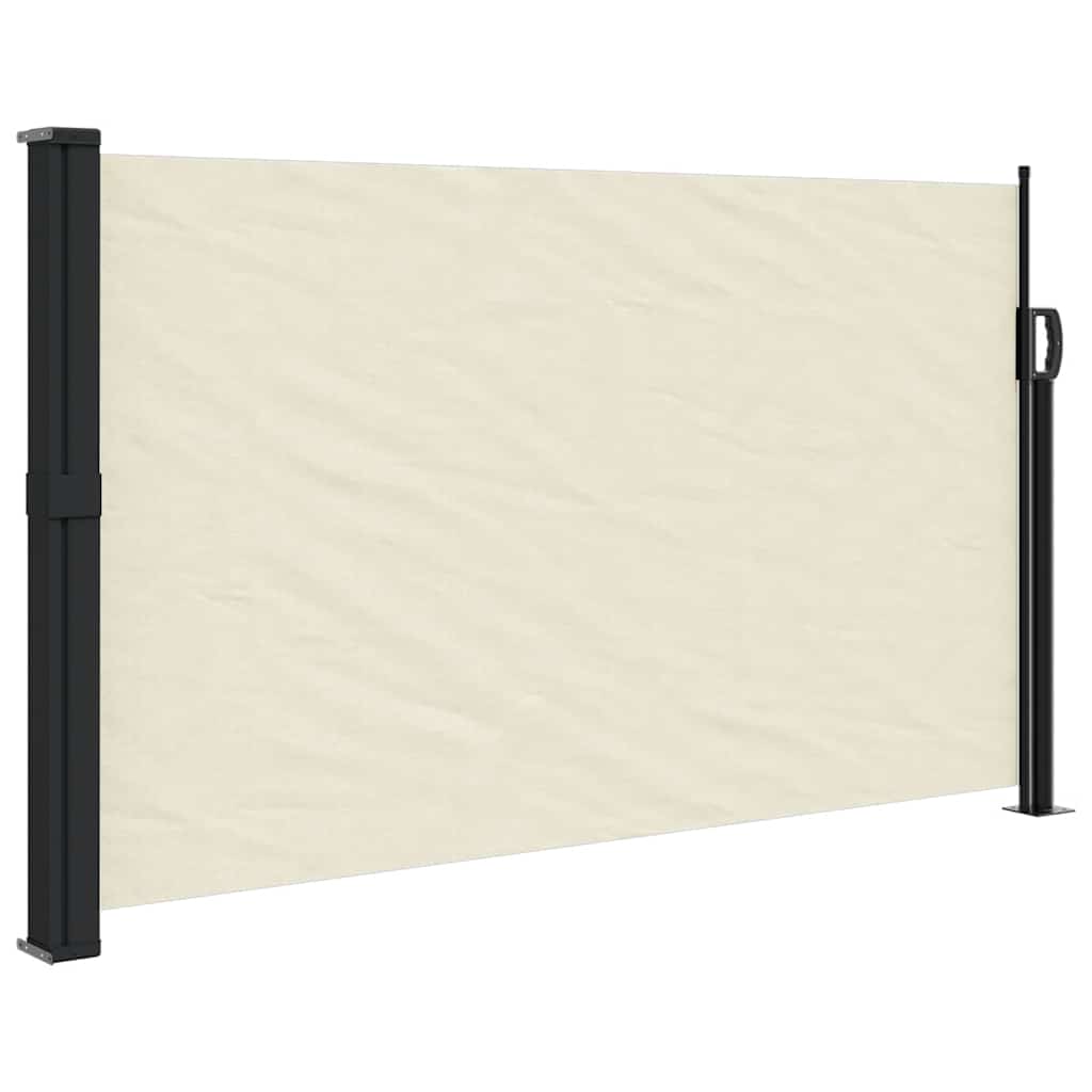 Retractable Side Awning Cream 120x500 cm