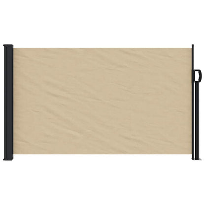 Retractable Side Awning Beige 120x500 cm