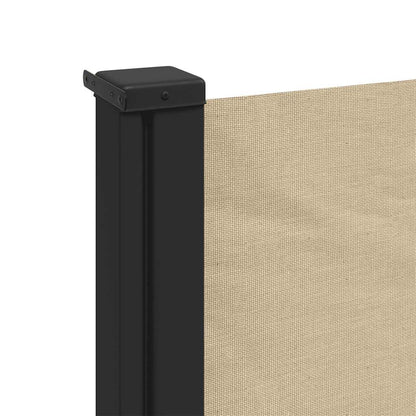 Retractable Side Awning Beige 120x500 cm