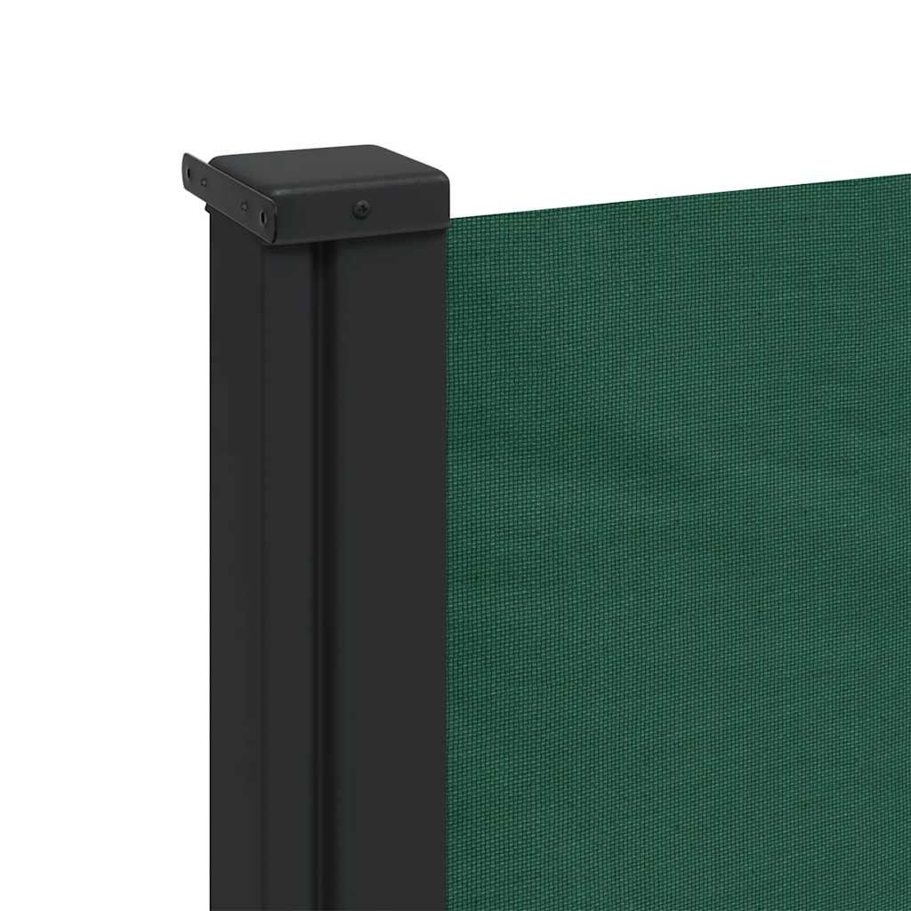 Retractable Side Awning Dark Green 120x500 cm
