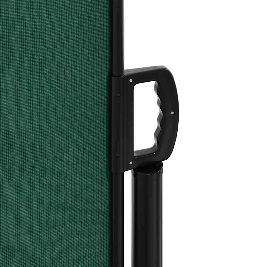 Retractable Side Awning Dark Green 120x500 cm