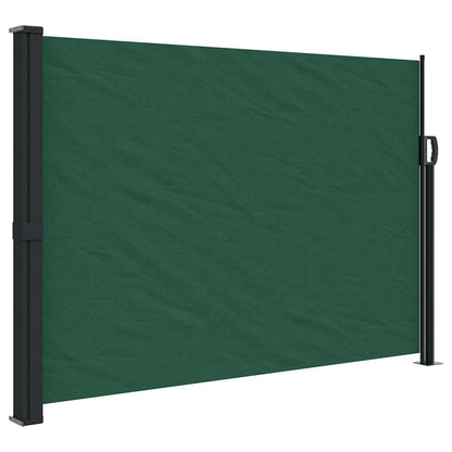 Retractable Side Awning Dark Green 140x500 cm