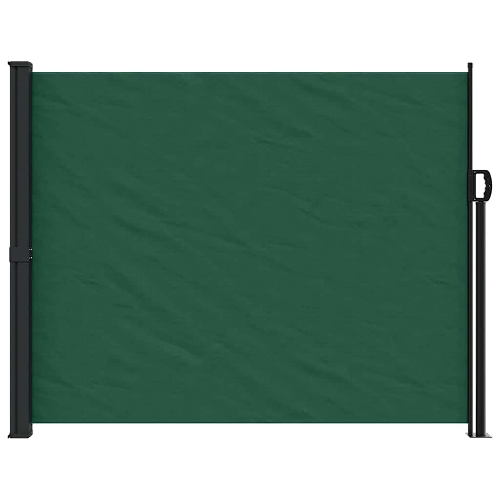 Retractable Side Awning Dark Green 160x500 cm