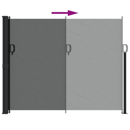 Retractable Side Awning Anthracite 160x500 cm