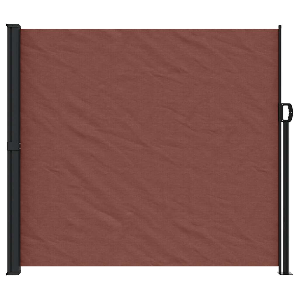 Retractable Side Awning Brown 180x500 cm