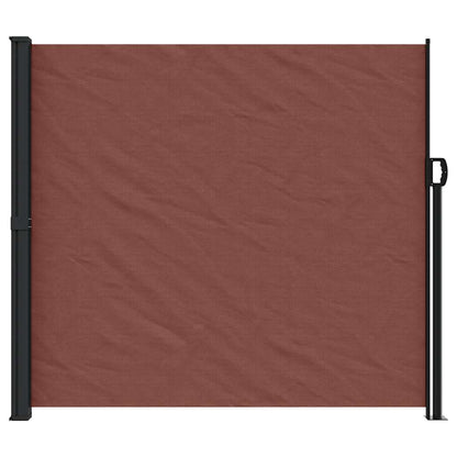 Retractable Side Awning Brown 180x500 cm