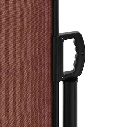 Retractable Side Awning Brown 180x500 cm