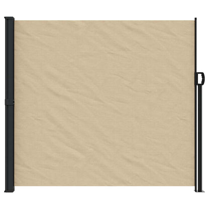 Retractable Side Awning Beige 180x500 cm