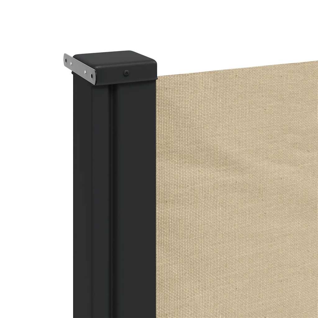 Retractable Side Awning Beige 180x500 cm