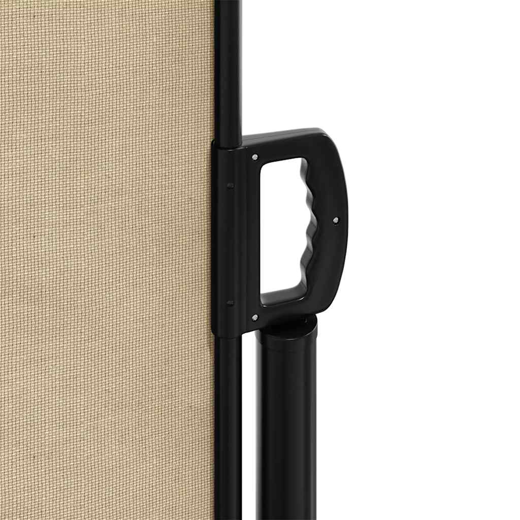 Retractable Side Awning Beige 180x500 cm