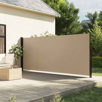 Retractable Side Awning Beige 180x500 cm
