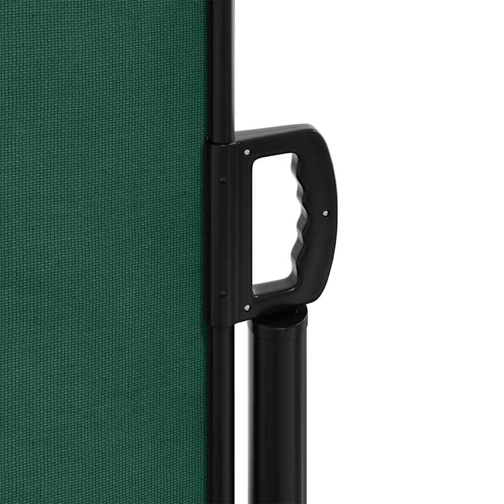 Retractable Side Awning Dark Green 180x500 cm