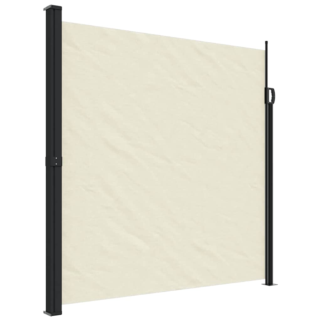 Retractable Side Awning Cream 200x500 cm