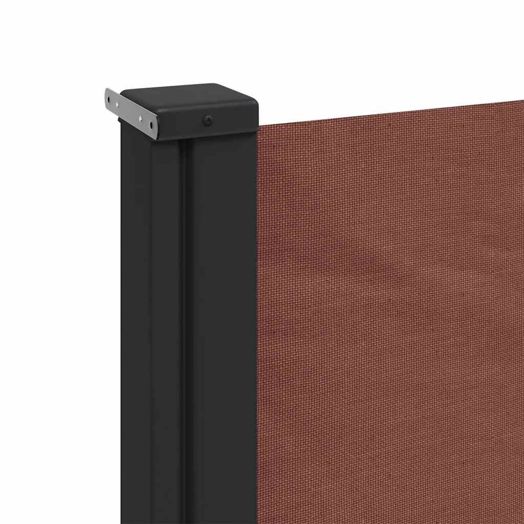 Retractable Side Awning Brown 200x500 cm
