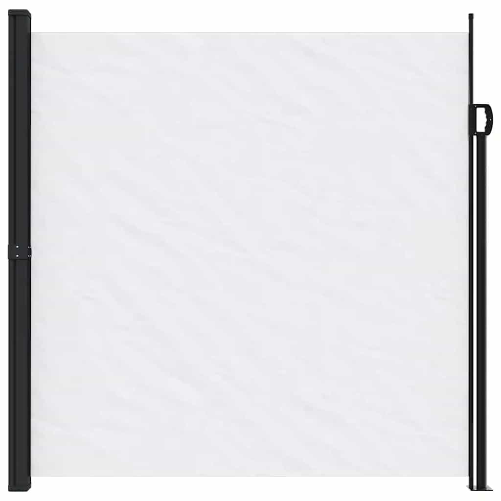 Retractable Side Awning White 200x500 cm