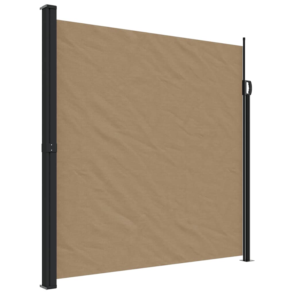 Retractable Side Awning Taupe 200x500 cm